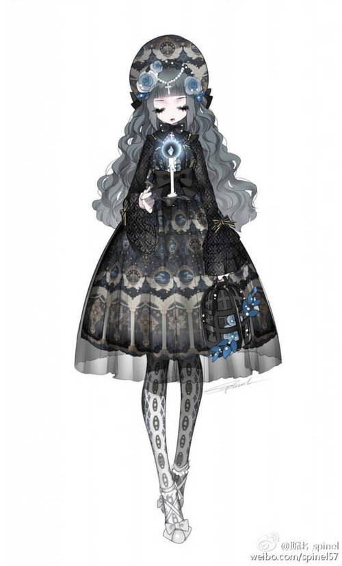 服装设计 洛丽塔 二次元 动漫